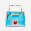 Women's Cute Holographic Clear Handbags with Crossbody Chains