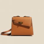 Women's Genuine Leather Irregular Double Flap Satchel Bags