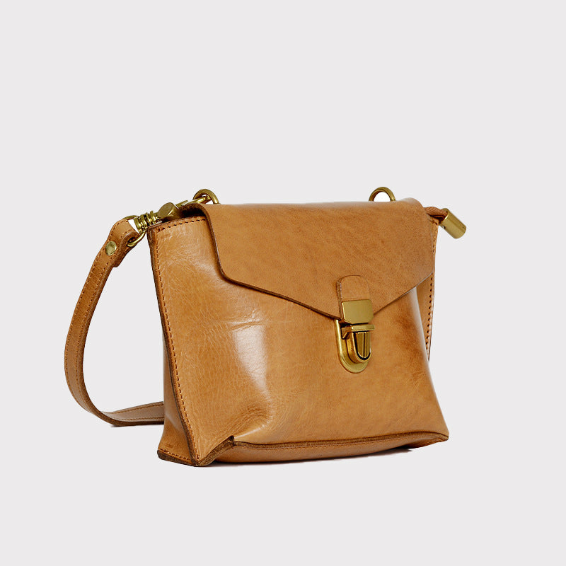 Women's Mini Retro Messenger Shoulder Bags in Genuine Leather
