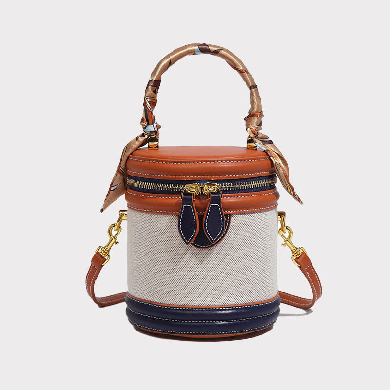 Women's Mini Cylindre Top Handle Handbags - ROMY TISA