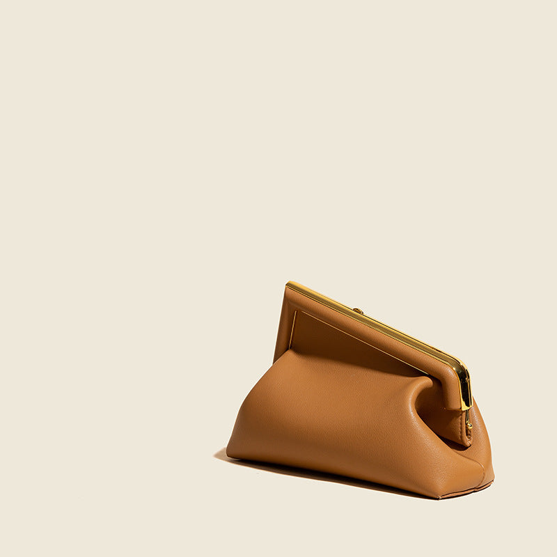 Women's Leather Irregular Clutch Bags - ROMY TISA