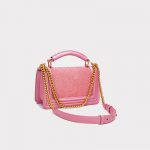 Damen Leder Top Handle Chains Crossbody Taschen