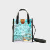 Women's Graffiti Holographic Mini Clear Tote Bags