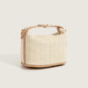 Women's Beige Woven Crossbody Handbags