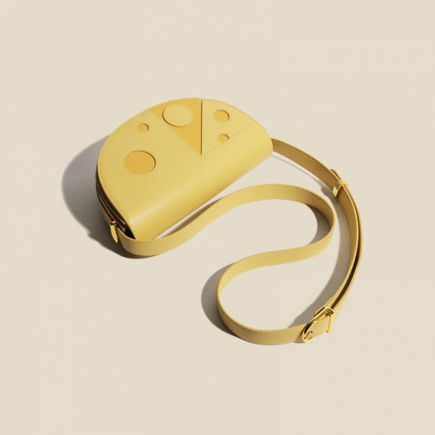 Women's Hollow Out Genuine Leather Saddle Bags