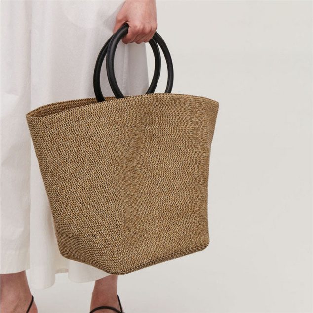 Women's Large Woven Beach Tote