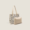 Women's Graffiti Clear Tote Bags with Pouch