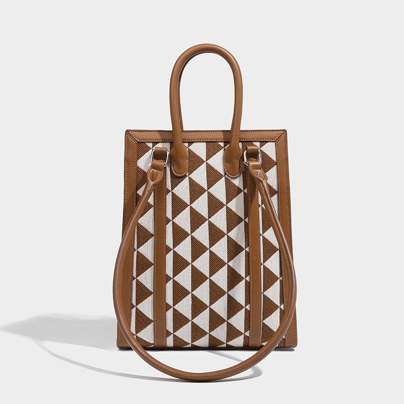 Women's Triangle Pattern Mini Tote Bags