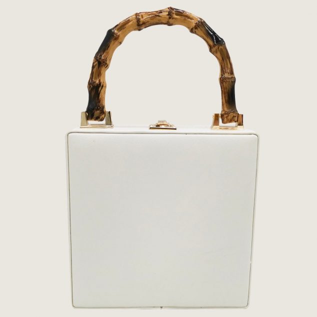 Women's Bamboo Top Handle Artwork Cutch