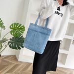 Damen Jeans Soft Denim Tote Bags