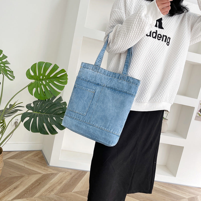 Women's Jeans Soft Denim Tote Bags