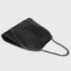 Women's Chains Large Vegan Hobo Bags in Black