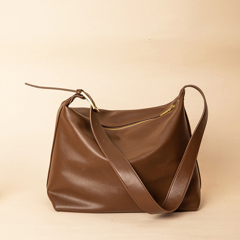 Women's Large Soft Vegan Leather Shoulder Bags
