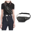Women's Genuine Leather Zippers Waist Bags Fanny Packs
