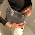 Pochette de soirée nouée en strass pour femmes