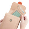 Women's Genuine Leather Two Tone Phone Pouch