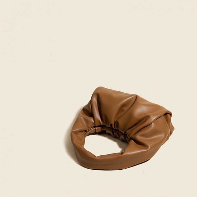 Women's Slouchy Hand Clutch in Genuine Leather