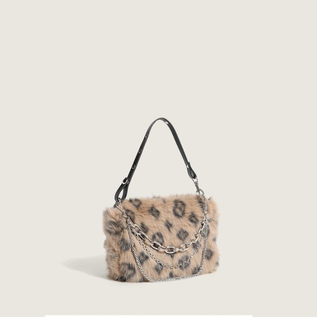 Women's Furry Printed Handbags