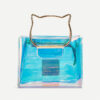 Women's Cute Holographic Clear Handbags with Crossbody Chains