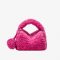 Women's Fuax Fur Pompom Top Handle Bags