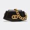 Women's Chains Croc Embossed Baguette Shoulder Bags