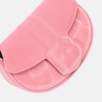 Damen Samt Klappe Mini Sattel Umhängetaschen