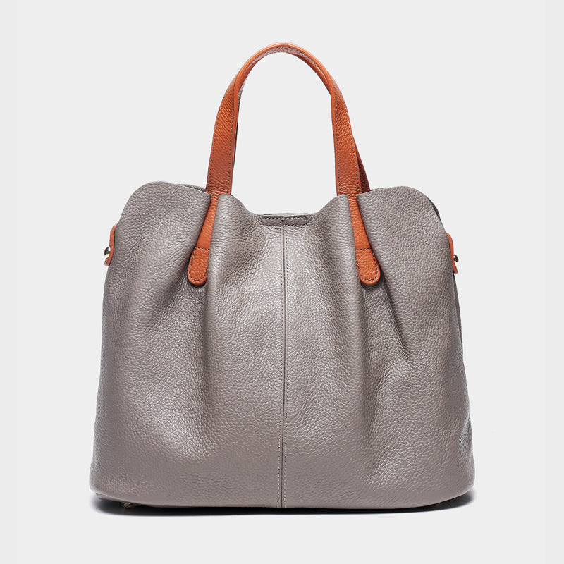 Women's Soft Genuine Leather Tote Bags with Shoulder Bags