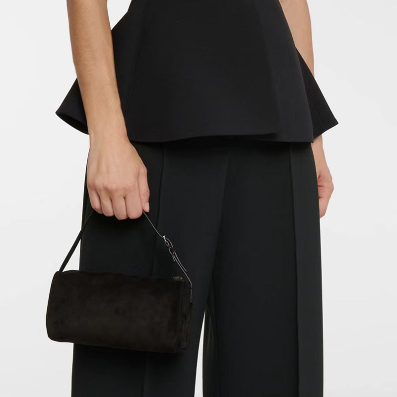 Women's Suede Genuine Leather Mini Cuboid Bags