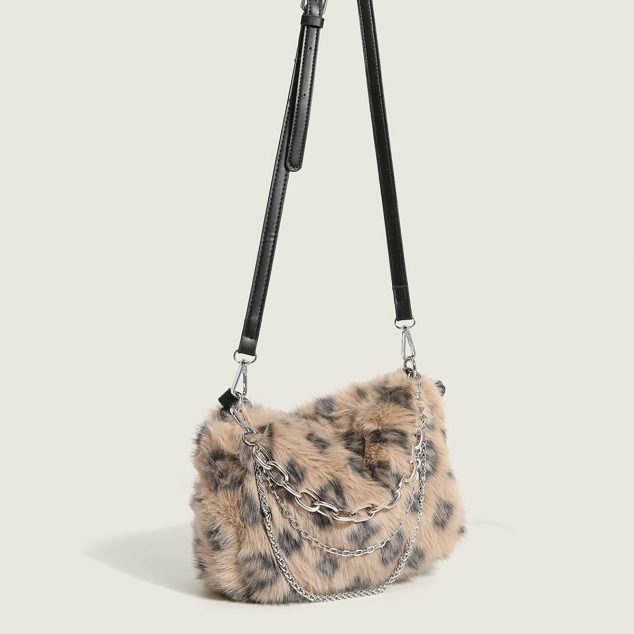 Women's Furry Printed Handbags
