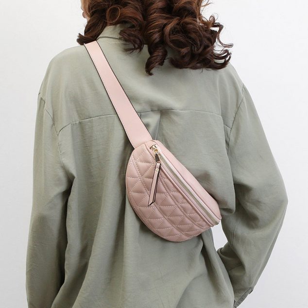 Women's Quilted Vegan Crossbody Waist Bags