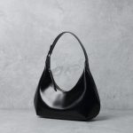 Sacs hobo demi-lune en cuir véritable pour femmes