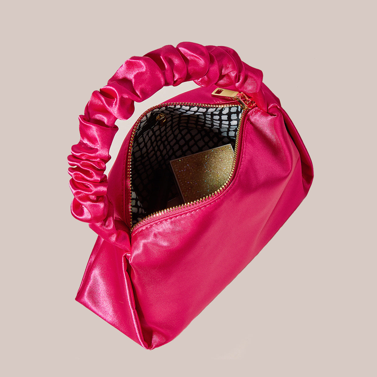 Realyn Bag - Braided Handle Mini Clutch Bag in Pink