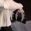 Women's Small Rhinestones Fringe Evening Hand Clutch Bags