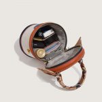 Mini Cylindre Top Handle Handbags de la femme