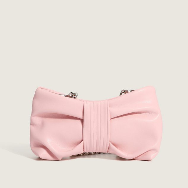 Women's Chains Large Bowknot Baguette Bags