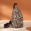 Women's Leopard Print Plus Size Crossbody Sling Bags