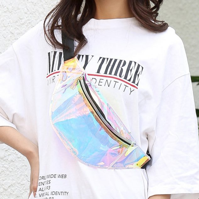 Women's Holographic Clear PVC Fanny Packs