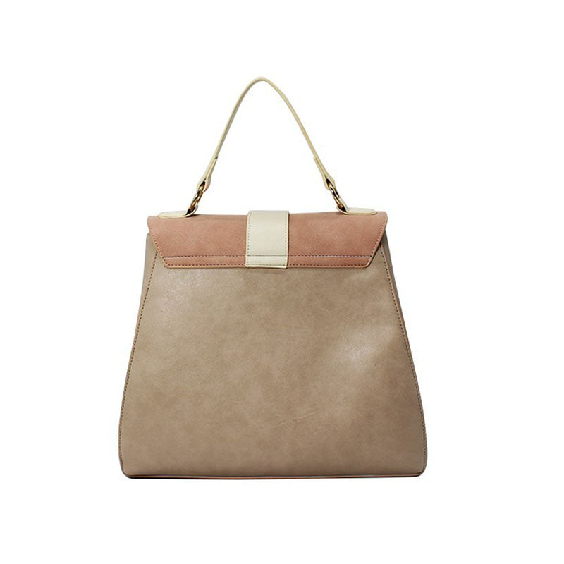 Women's Flap handbags in Natural Color Vegan Leather