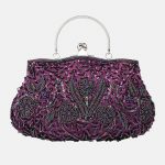 Women's Beaded Sequined Evening Clutch Bags