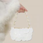 Women's Large Sequins Pearls Evening Hand Clutch Bags