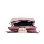 Women's Nieten Libelle Große Schnalle Baguette Taschen aus echtem Leder