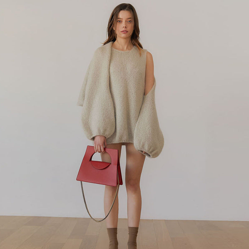 Women's Minimal Clutch Bags Vegan Leather