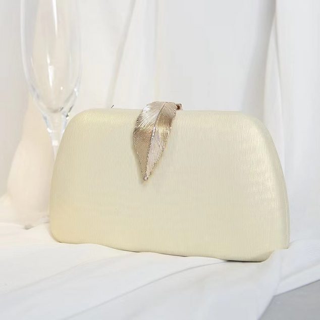 Women's Leaves Glitter Prom Clutch Bags