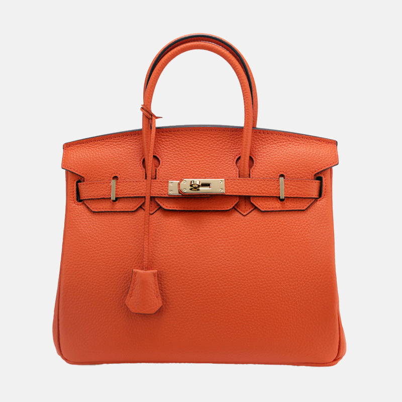 Women's Genuine Leather Top Handle Handbags  - 35 cm Version