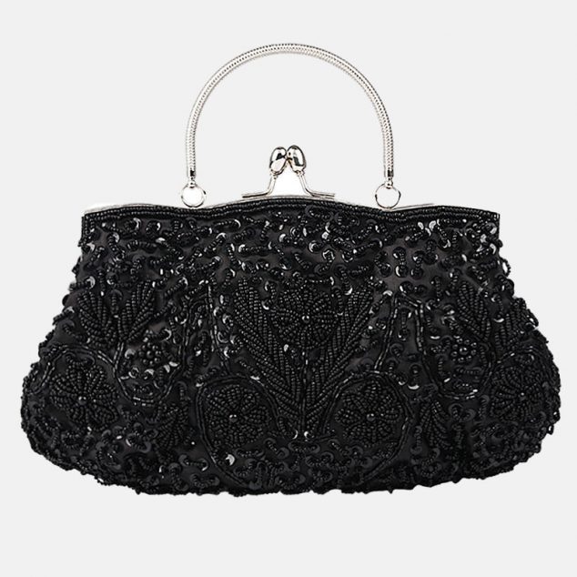 Women's Beaded Sequined Evening Clutch Bags
