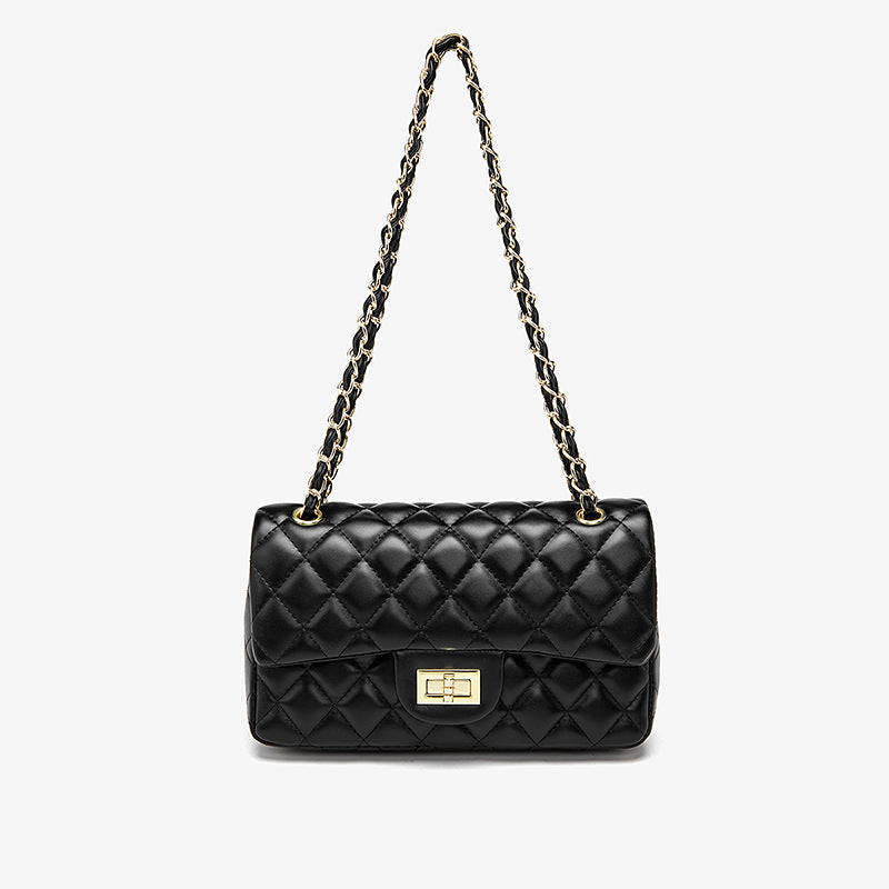 Quilted City Bag Black & Accessories – Pom Pom London