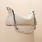 Sacs baguette classiques en cuir véritable pour femmes