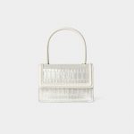 Women's Leather Mini Top Handle Bags Croc Embossed