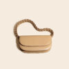 Women's Minimal Braided Shoulder Strap Baguette Bags in Genuine Leather