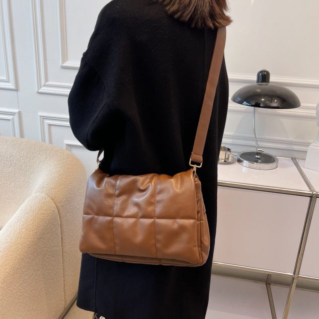 Women's Diamond-Quilted Puffer Shoulder Bags - ROMY TISA